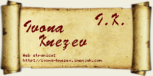 Ivona Knežev vizit kartica